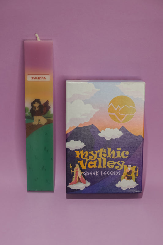 Πασχαλινό Σετ «Σφίγγα» – Λαμπάδα & Παιχνίδι Mythic Valley