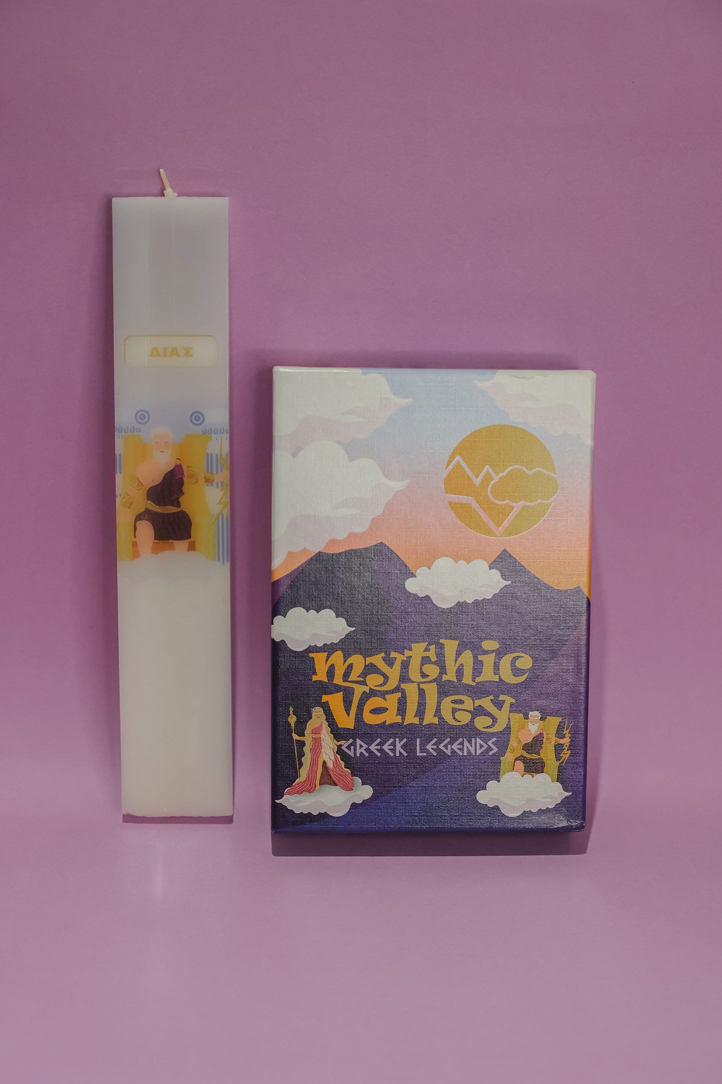 Πασχαλινό Σετ «Δίας» – Λαμπάδα & Παιχνίδι Mythic Valley